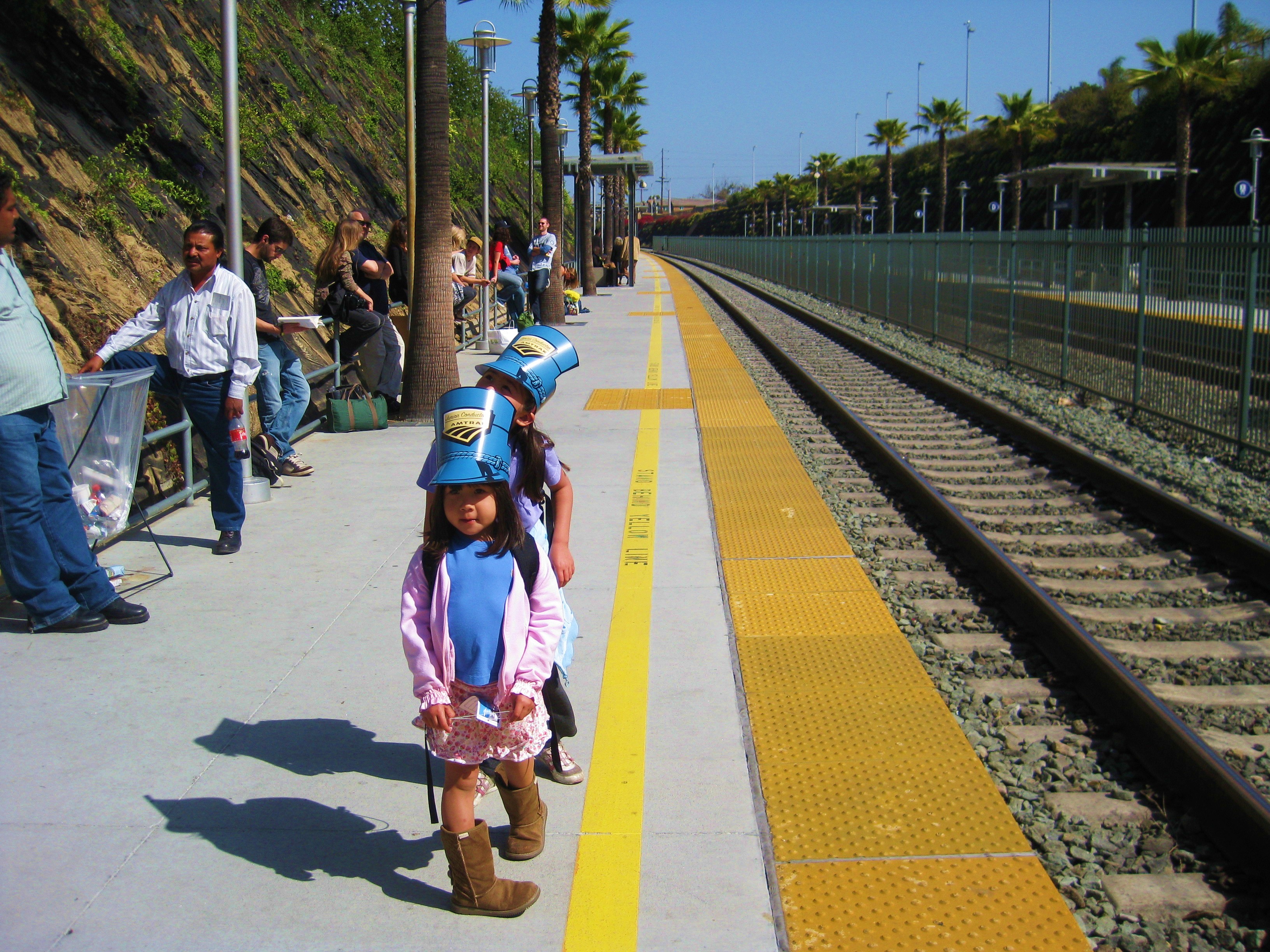 Waiting for the train